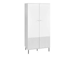 Двухсекционный распашной шкаф Сканди МДФ (Белая) 91,6
*190*53 см, Белый  Распашной Фиеста