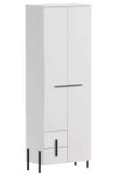 Шкаф-пенал Дейенерис МДФ Лайн Белый (матовый) Белый Снег 8685 BS 74*40*200 см, Белый   Фиеста