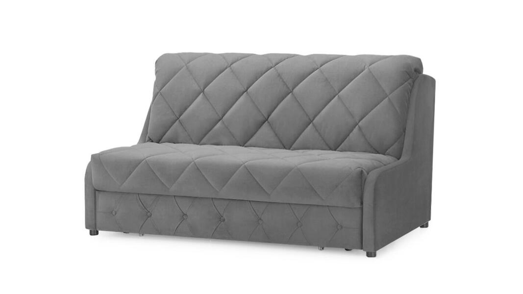 Диван Римус 2 Лайт Velutto 52 158*110*92 см, Серый Велютто Аккордеон Фиеста