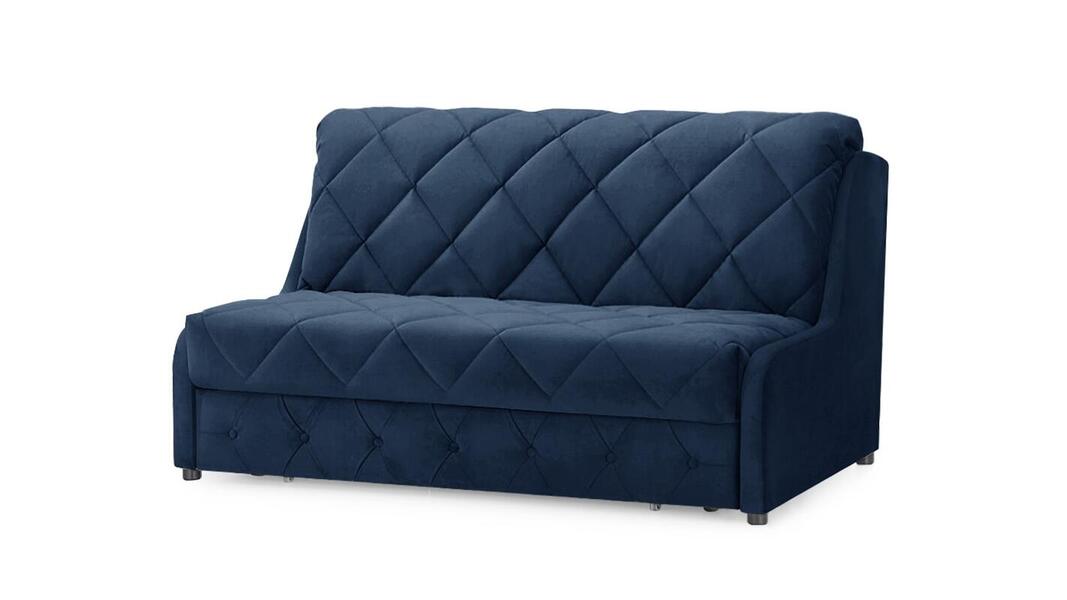 Диван Римус 2 Лайт Velutto 54 198*110*92 см, Синий  Аккордеон Фиеста