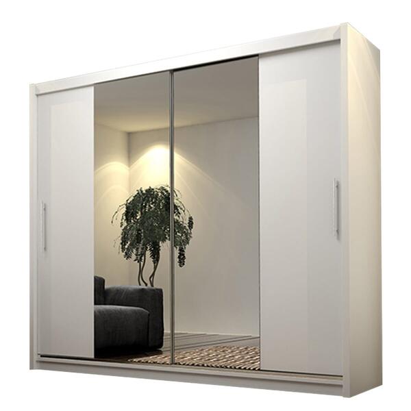 Шкаф-купе Айгерим 2 Белый Фасадный 0101  210*60*260 