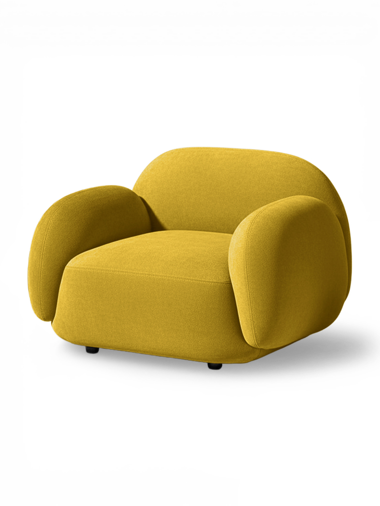 Кресло Мальдивы andria Delta 26 97*82*73 см, Желтый Велюр Антивандал Нераскладной Фиеста