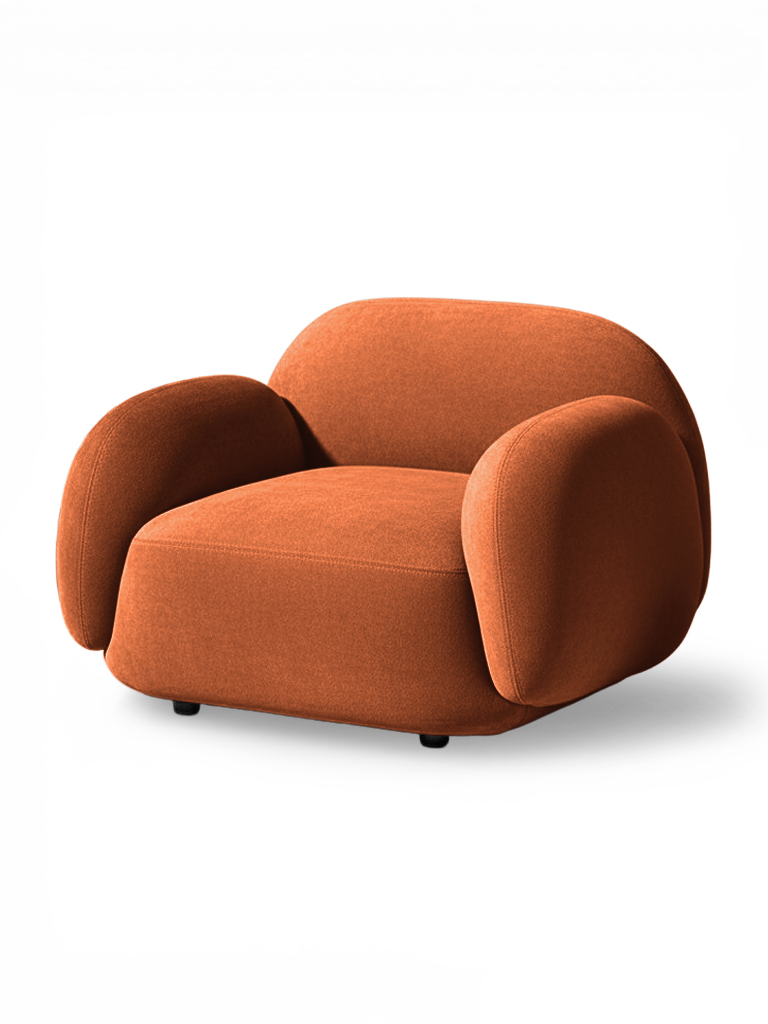 Кресло Мальдивы Andria Delta 30 97*82*73 см, Оранжевый Велюр Антивандал Нераскладной Фиеста