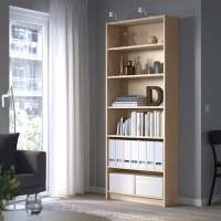 Стеллаж Билли 01 80*28*202 (510034) 80*28*202 см, Бежевый   Фиеста в наличии