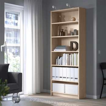 Стеллаж Билли 01 80*28*202 (510034) 80*28*202 см, Бежевый   Фиеста в наличии