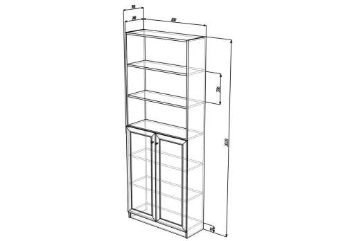 Стеллаж Билли 23  80*30*202 (616013) 80*30*202 см, Розовый   Фиеста в наличии
