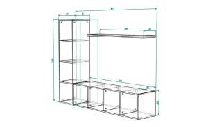 Стеллаж Билли 25 (710980) 185*39*147 см, Коричневый   Фиеста в наличии