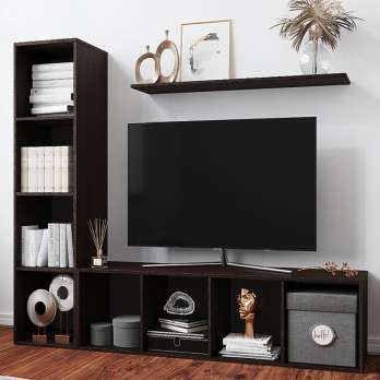 Стеллаж Билли 25 (710980) 185*39*147 см, Коричневый   Фиеста в наличии