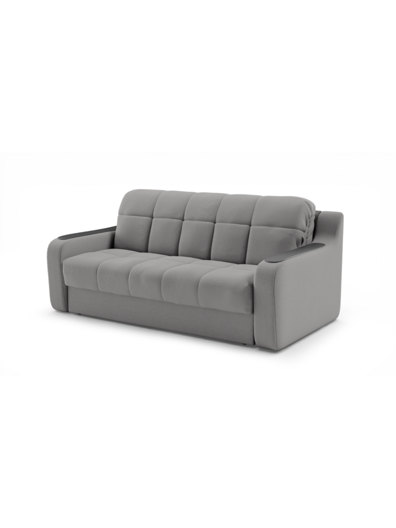 Диван Тифани Vivaldi 07 156*115*95 см, Серый Велюр Аккордеон Фиеста