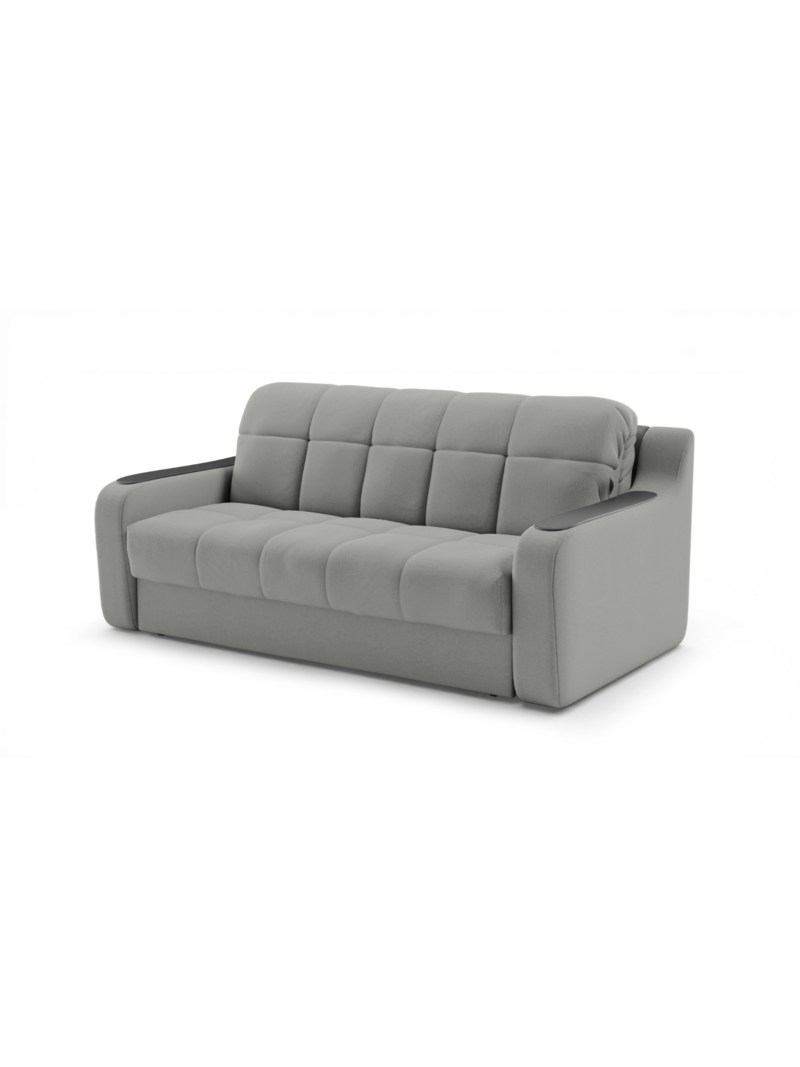 Диван Тифани Velutto 52 216*115*95 см, Серый Велютто Аккордеон Фиеста