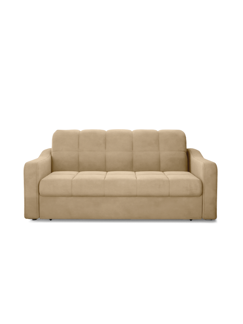 Диван Корал Velutto 02 216*115*95 см, Бежевый Велютто Аккордеон Фиеста