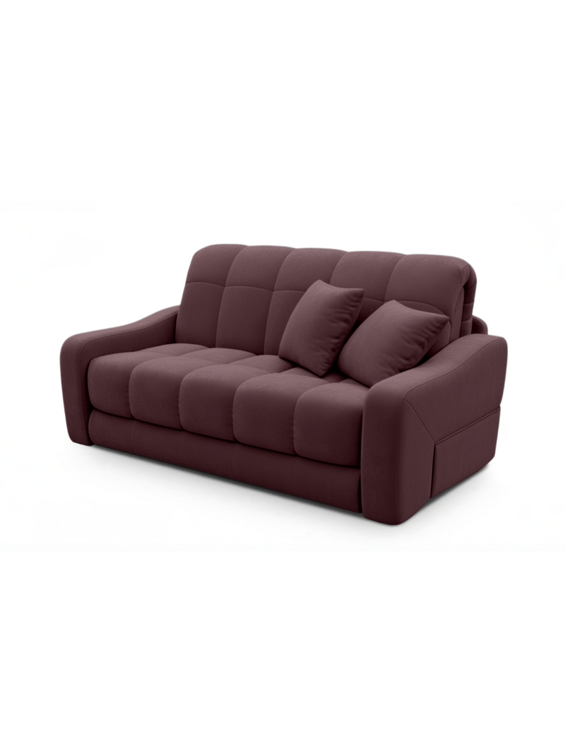 Диван Корал Velutto 15 156*115*95 см, Бордовый Велютто Аккордеон Фиеста