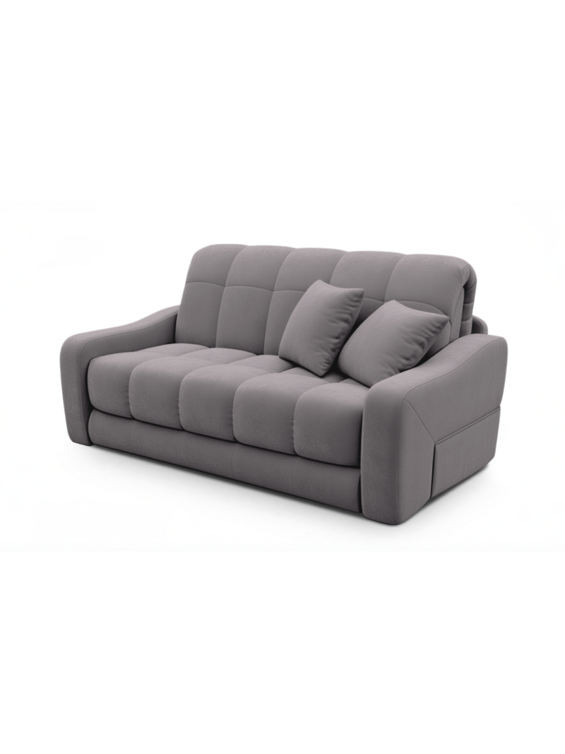 Диван Корал Velutto 19 176*115*95 см, Серый Велютто Аккордеон Фиеста