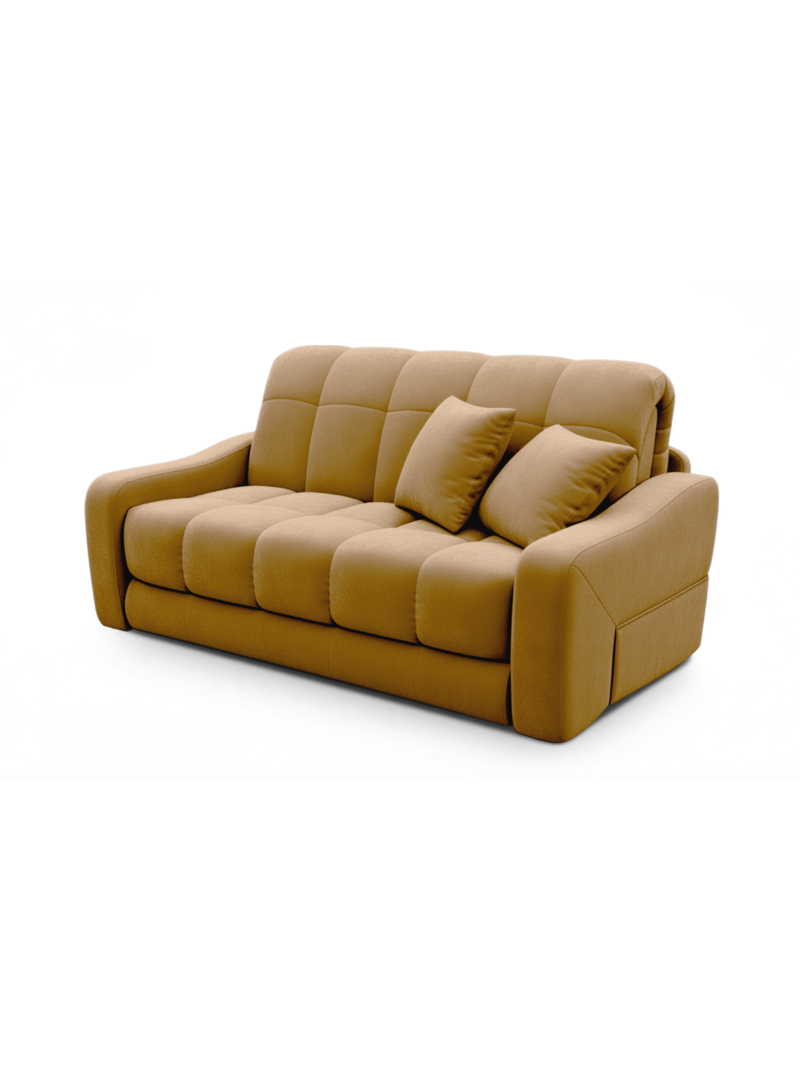 Диван Корал Velutto 56 176*115*95 см, Желтый Велютто Аккордеон Фиеста