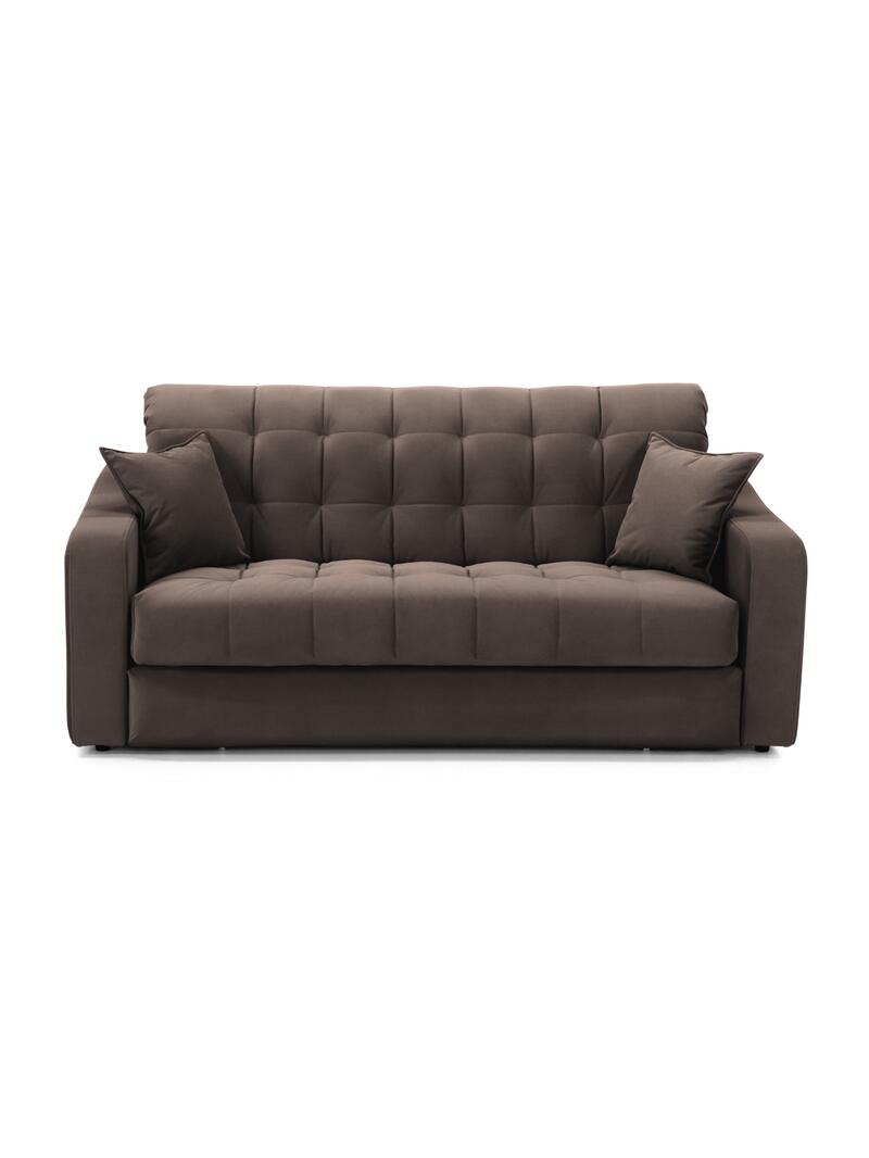 Диван Корал Некст Velutto 24 216*115*95 см, Коричневый Велютто Аккордеон Фиеста