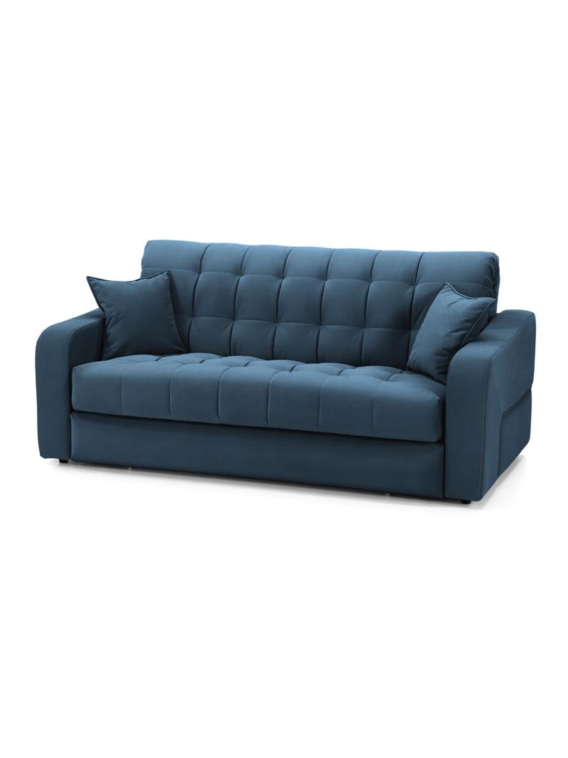 Диван Корал Некст Velutto 54 191*115*95 см, Синий Велютто Аккордеон Фиеста