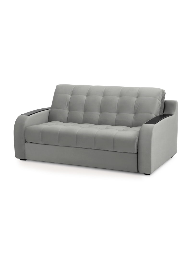 Диван Тифани Некст Velutto 52 191*115*95 см, Серый Велютто Аккордеон Фиеста