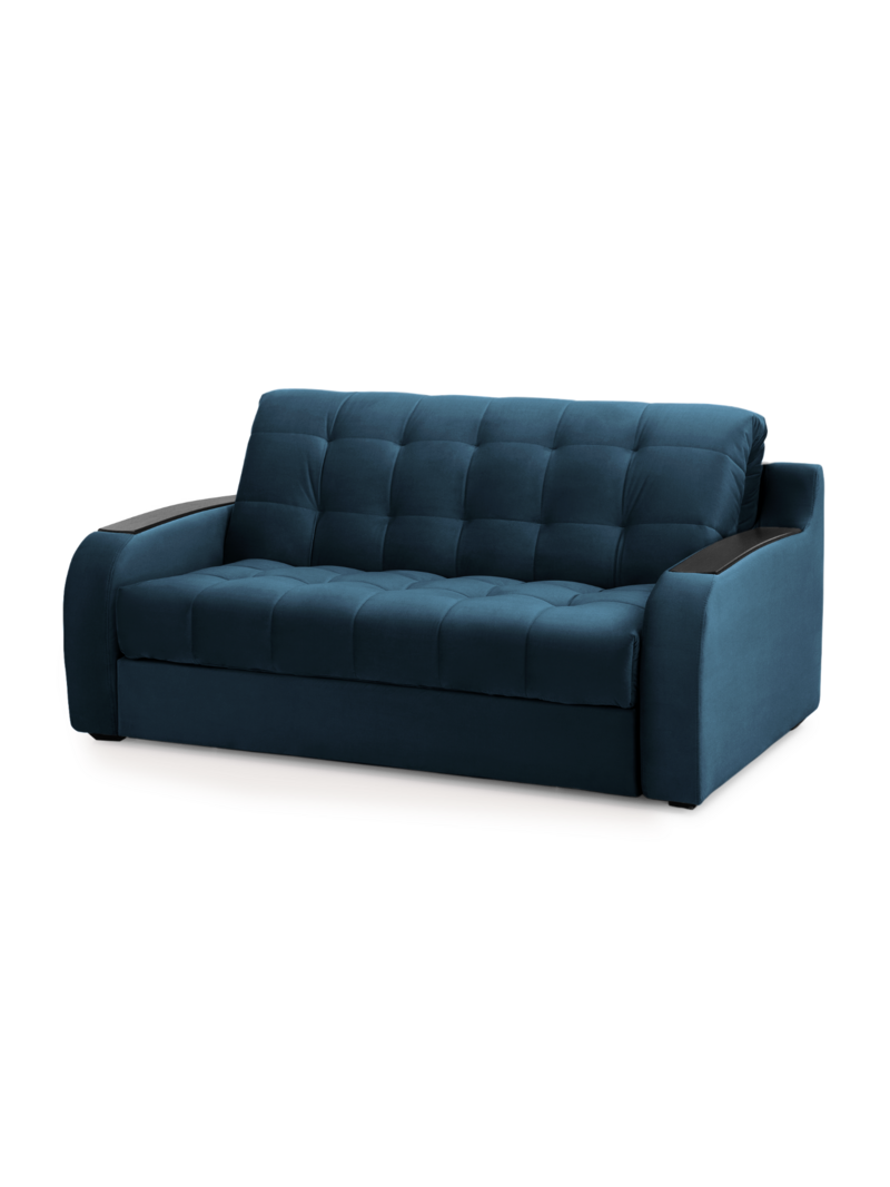 Диван Тифани Некст Velutto 54 191*115*95 см, Синий Велютто Аккордеон Фиеста