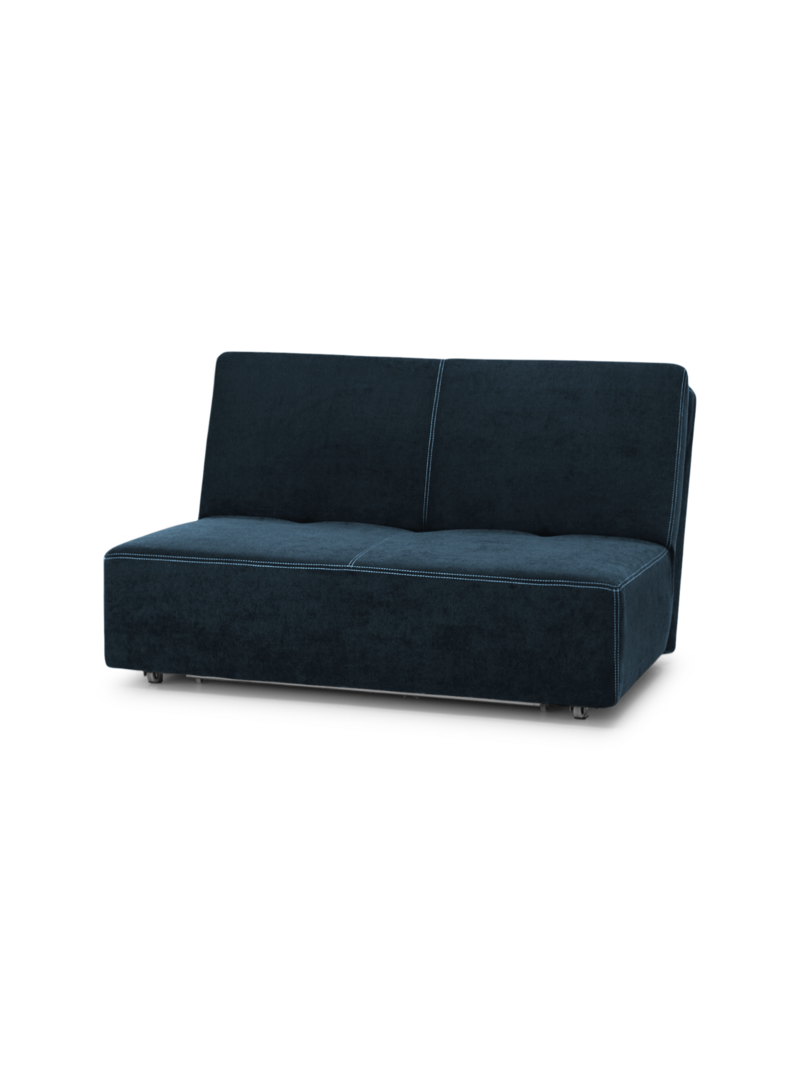 Диван Лорт Velutto 54 157*100*86 см, Синий Велютто Аккордеон Фиеста