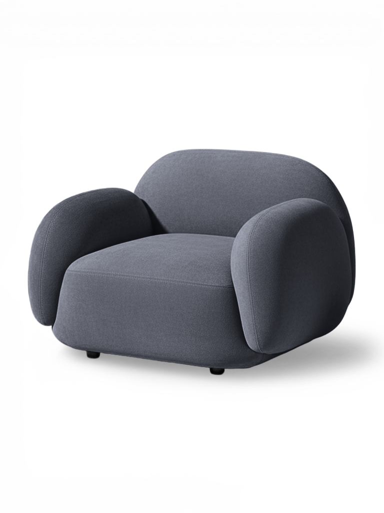 Кресло Мальдивы Andria Delta 43 97*82*73 см, Синий Велюр Антивандал Нераскладной Фиеста