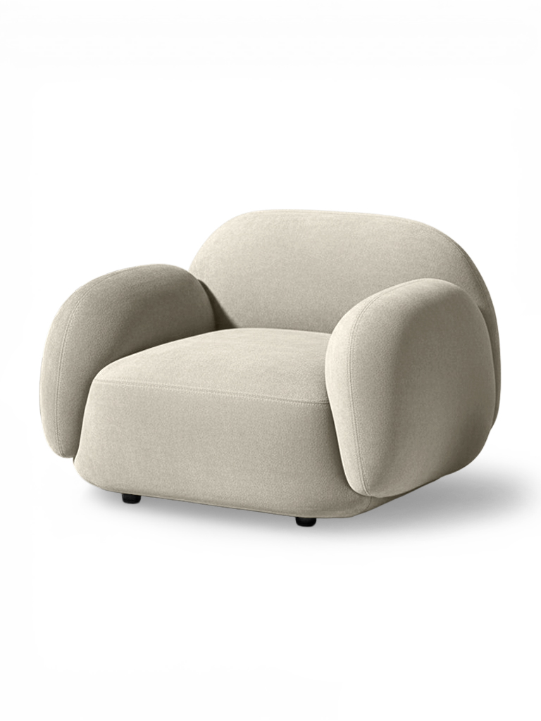 Кресло Мальдивы Andria Delta 55 97*82*73 см, Бежевый Велюр Антивандал Нераскладной Фиеста