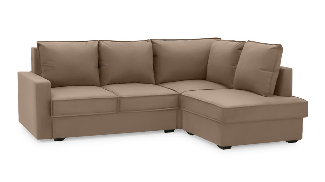 Угловой диван Колфилд (малый) Vivaldi 20 236*190*95 см, Коричневый  Еврокнижка Фиеста