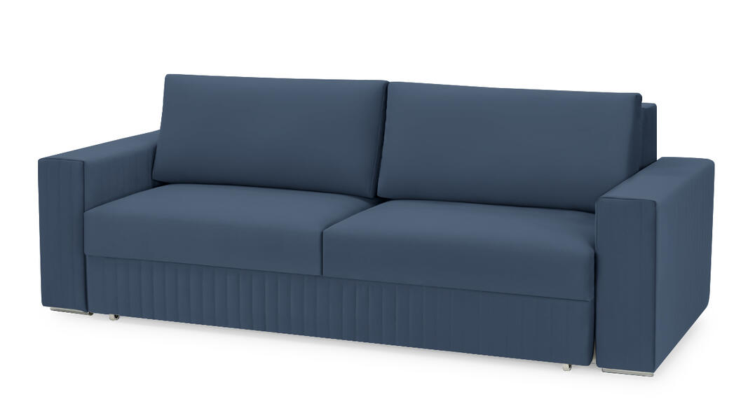 Диван Тусон Лайт Vivaldi 14 232*105*90 см, Синий Велюр Еврокнижка Фиеста