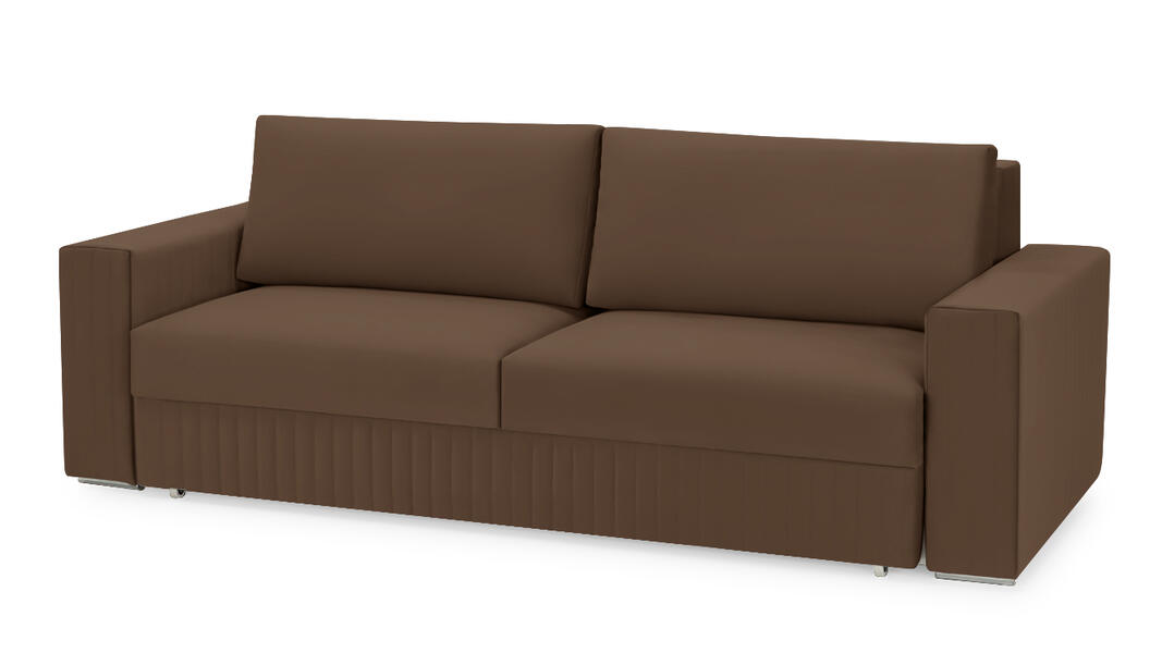 Диван Тусон Лайт Vivaldi 23 232*105*90 см, Коричневый Велюр Еврокнижка Фиеста