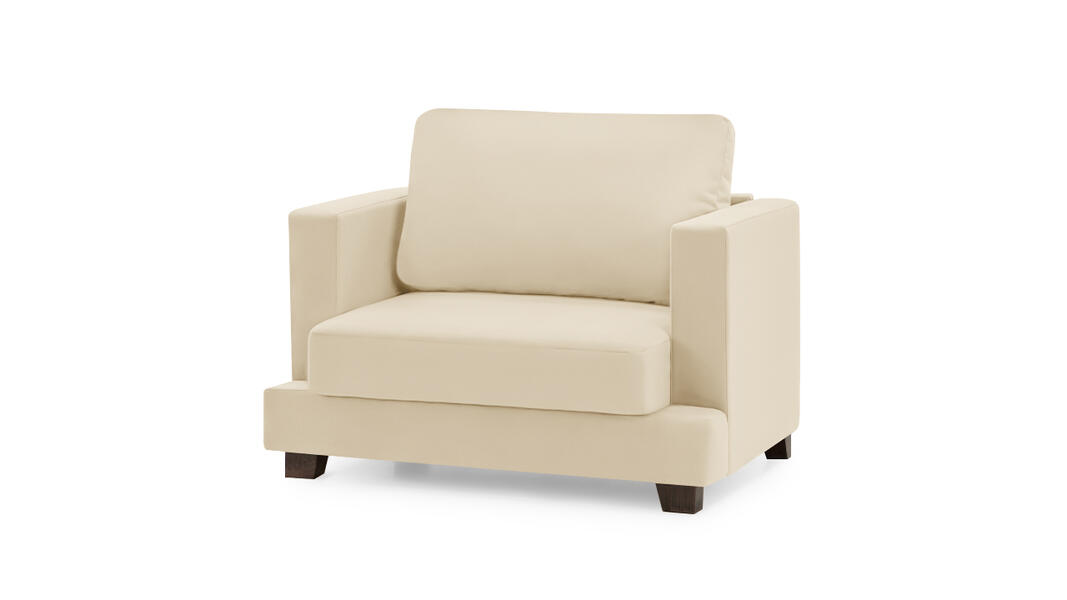 Кресло Плимут Vivaldi 03 116*108*83 см, Бежевый Велюр Нераскладной Фиеста