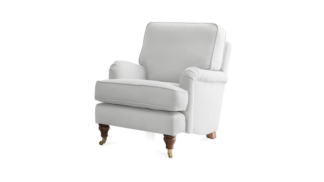 Кресло Бристоль Vivaldi 06 81*87*91 см, Серый Велюр Нераскладной Фиеста