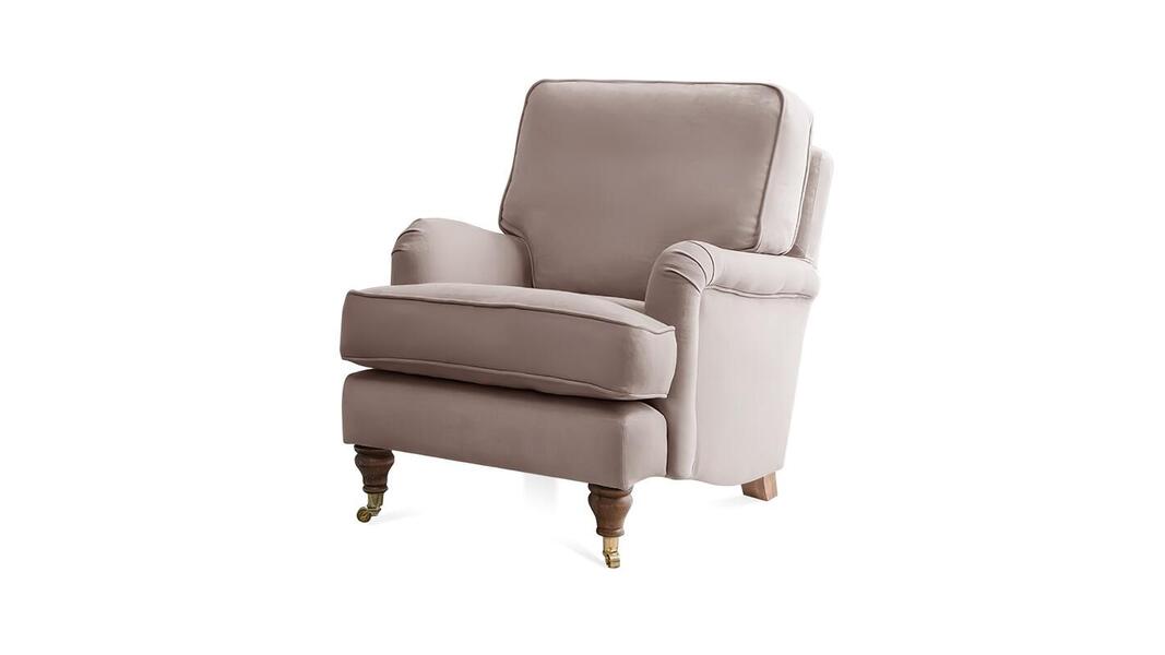 Кресло Бристоль Vivaldi 28 81*87*91 см, Розовый Велюр Нераскладной Фиеста