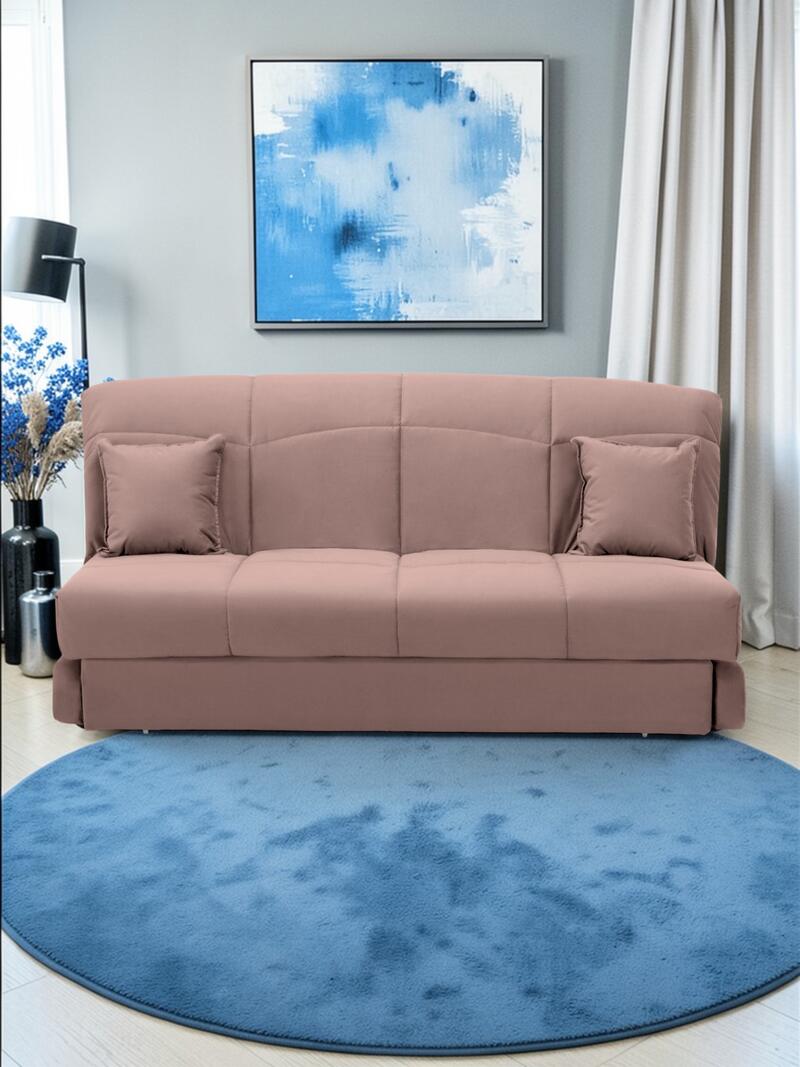 Диван Юпитер Vivaldi 27 145*115*95 см, Розовый Велюр Аккордеон Фиеста