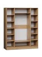 Шкаф Салерно 4 МДФ 180х212х50 (712215) 180*50*212 см, Серый  Распашной Фиеста в наличии