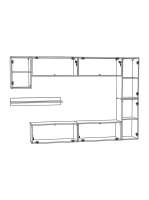 Гостиная 7 Белая МДФ (710985) 256*35*166 см, Белый  Распашной Фиеста в наличии