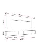 Порту 13 Белая МДФ (712227) 300*200*43 см, Белый  Распашной Фиеста в наличии