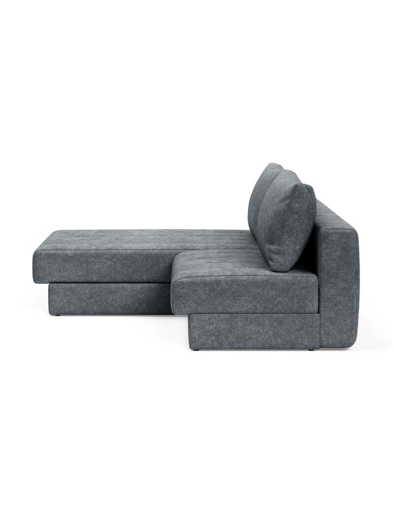 Диван с оттоманкой Бомонд Strong Plus 10 197*150*80 см, Серый Рогожка Еврокнижка Фиеста