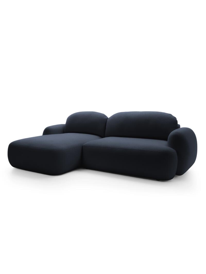 Диван Оклай Andria Delta 45 197*150*80 см, Синий Велюр Антивандал Еврокнижка Фиеста