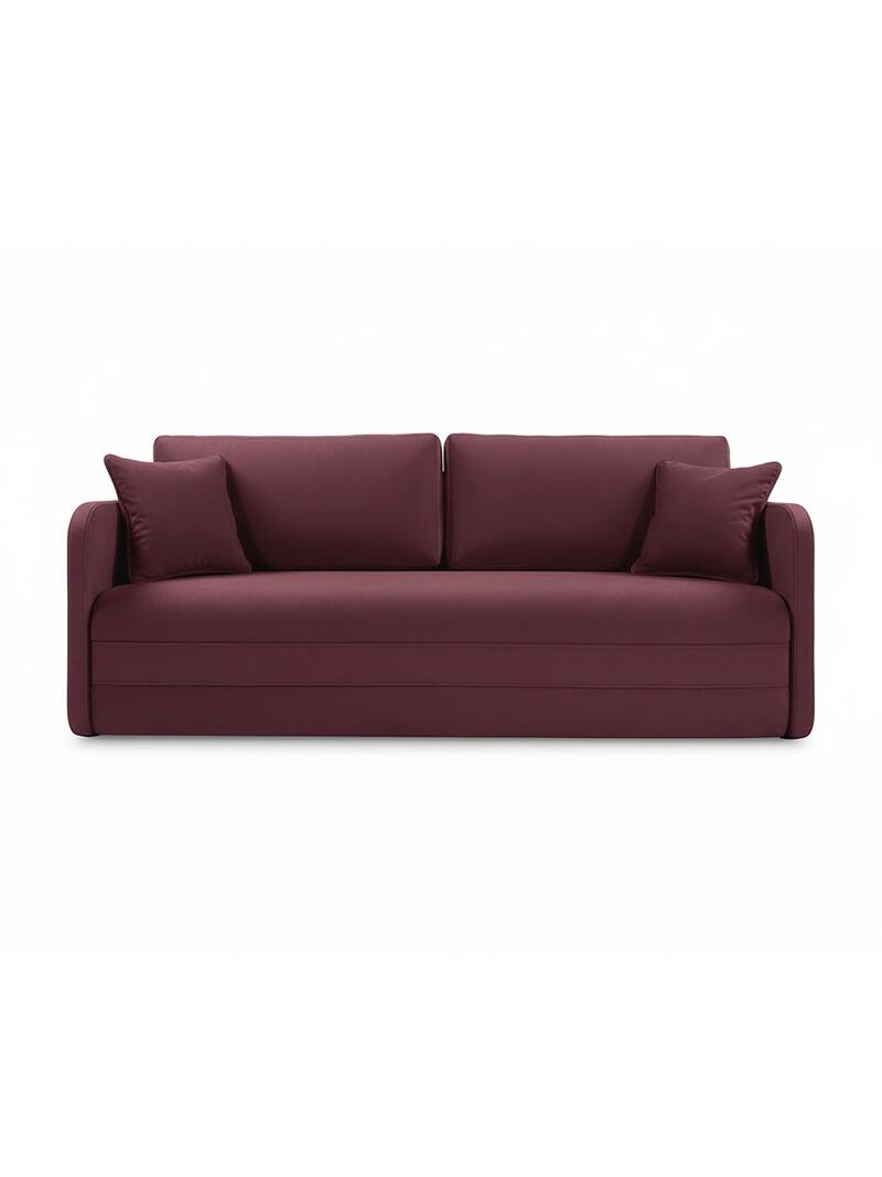 Диван Гордон Лайт Velutto 15 208*94*80 см, Бордовый Велютто Еврокнижка Фиеста
