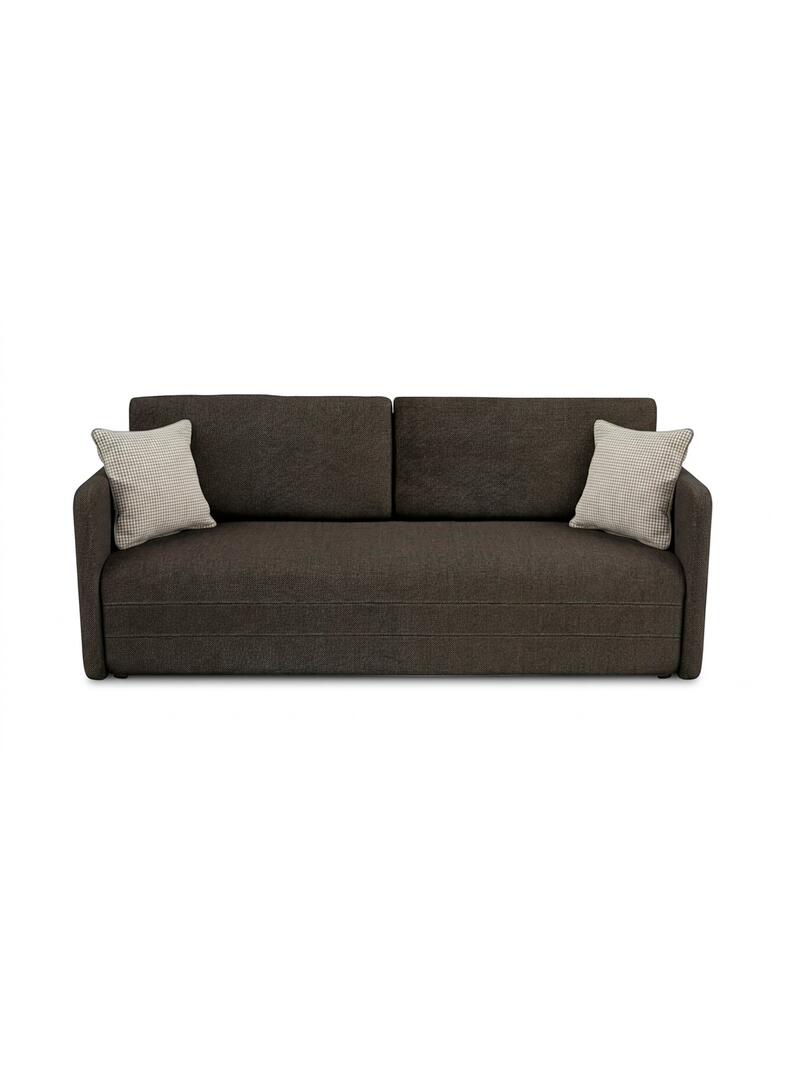 Диван Гордон Лайт Strong 06 208*94*80 см, Коричневый Рогожка Еврокнижка Фиеста