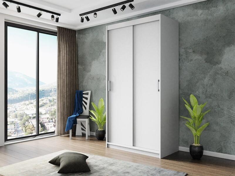 Шкаф-купе Ираида 2 Белый Фасадный 0101  120*50*210 