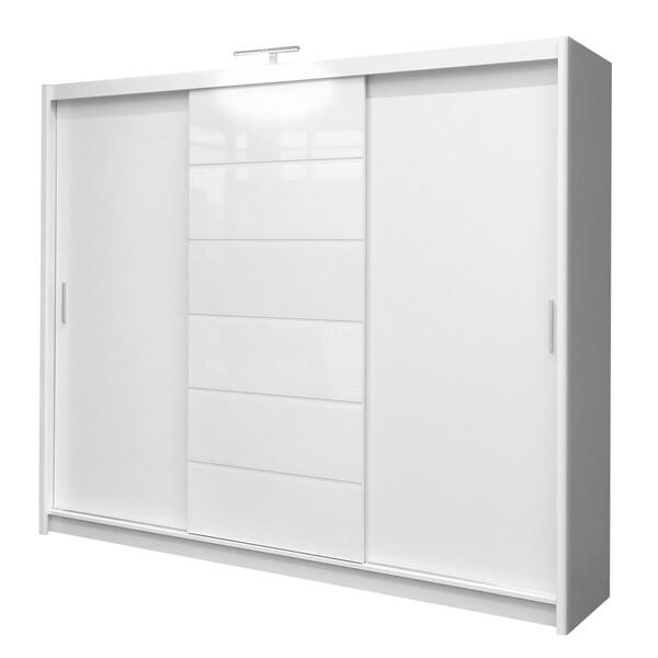 Шкаф-купе Хлоя 3 Белый Фасадный 0101  260*50*240 