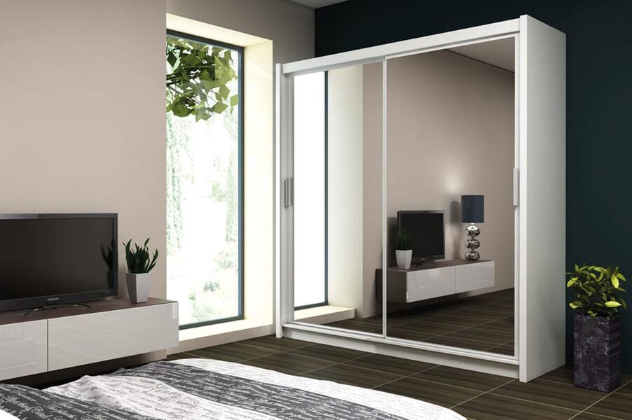 Шкаф-купе Цецилия 2 Белый Фасадный 0101  250*50*250 