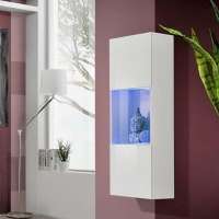 Витрина Лана 22 МДФ (белая) 40*29*126 см, Белый   Фиеста