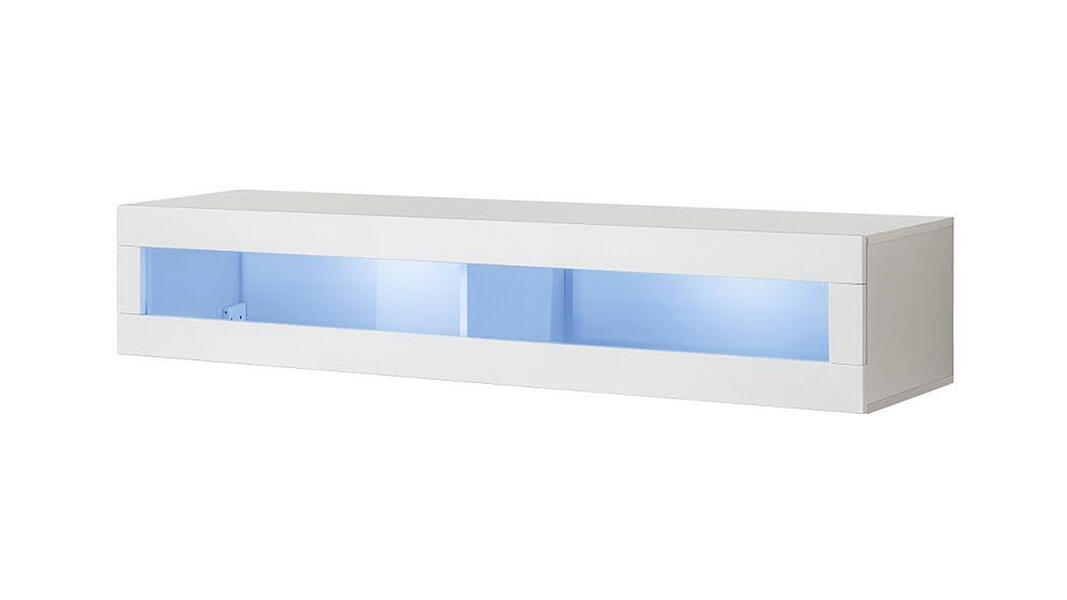 Витрина Лана 51 МДФ (белая) 160*29*30 см, Белый   Фиеста