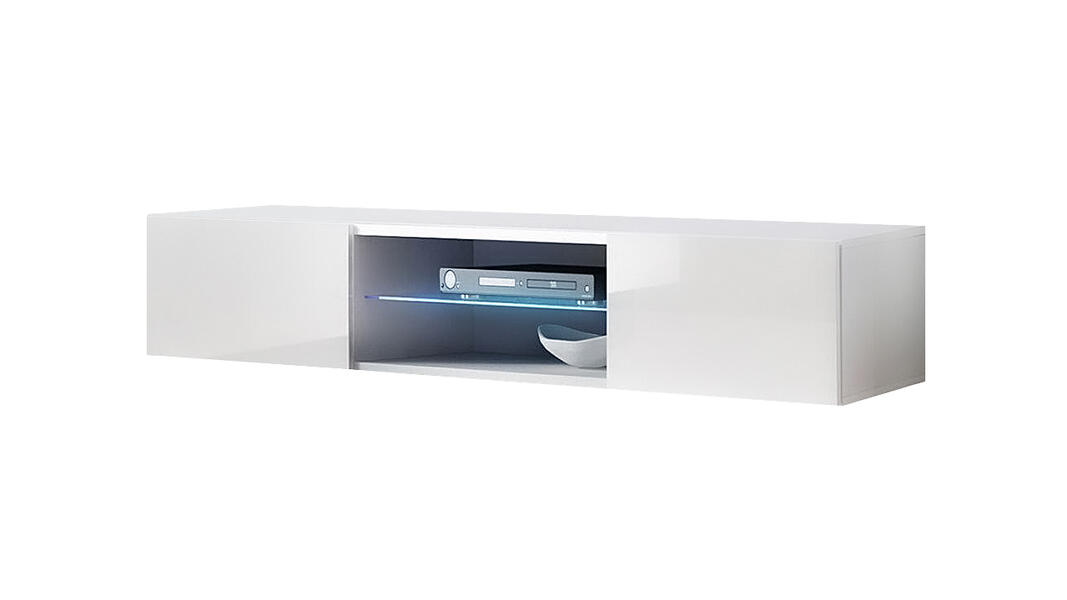 ТВ-тумба Лана 33 МДФ (белая) 160*40*30 см, Белый   Фиеста