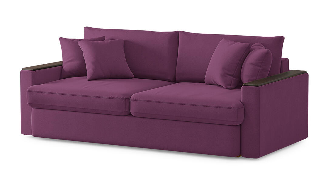Диван Стелф 3 Vivaldi 19 224*109*90 см, Фиолетовый  Еврокнижка Фиеста