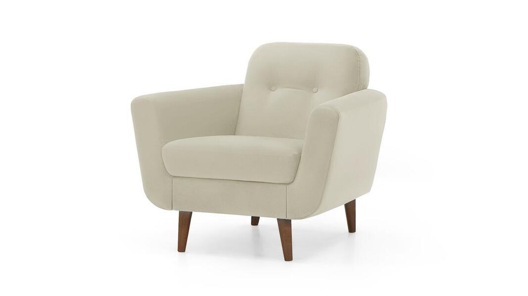 Кресло Дадли Vivaldi 04 88*88*77 см, Бежевый Велюр Нераскладной Фиеста