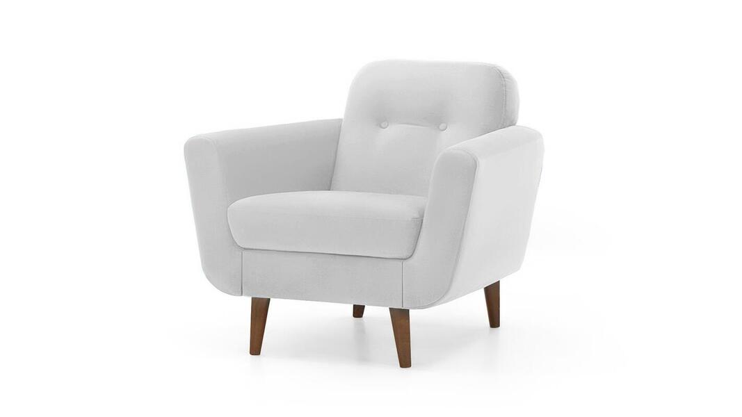 Кресло Дадли Vivaldi 06 88*88*77 см, Серый Велюр Нераскладной Фиеста