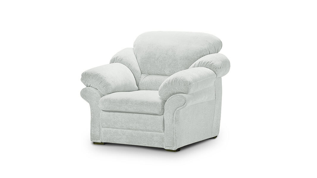 Кресло Нодус Vivaldi 06 122*104*98 см, Серый Велюр Нераскладной Фиеста