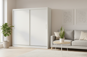 Шкаф-купе Бруния Белый Фасадный 0101  220*45*250 